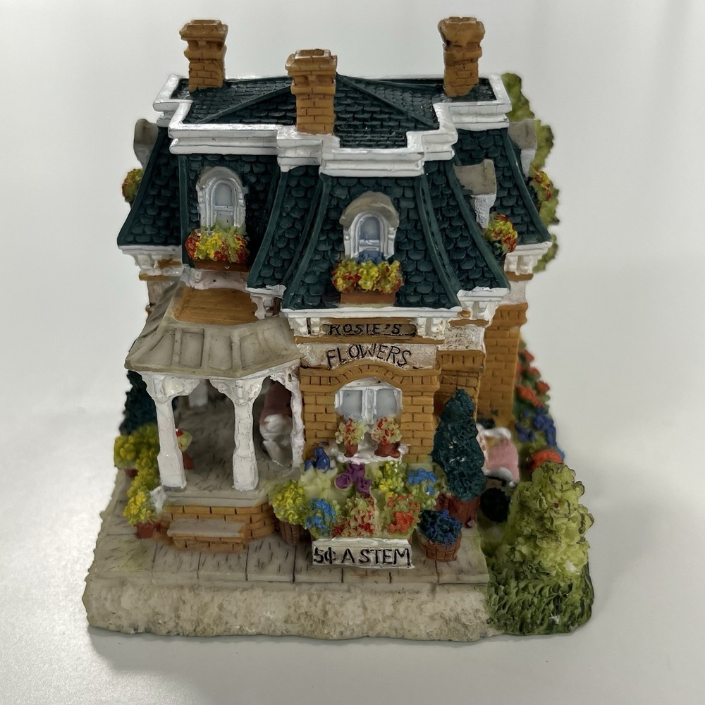 Vtg LIberty Falls HSE3a Rosie's Flower Shop 1999 International Resourcing Inc